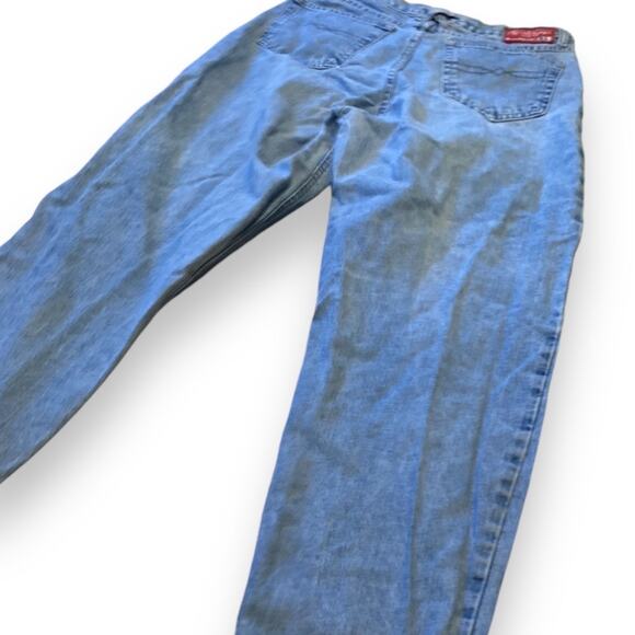 Vintage 90s Road Rags High Waist Distressed Light Blue Denim Jeans Size 30 - Picture 15 of 16